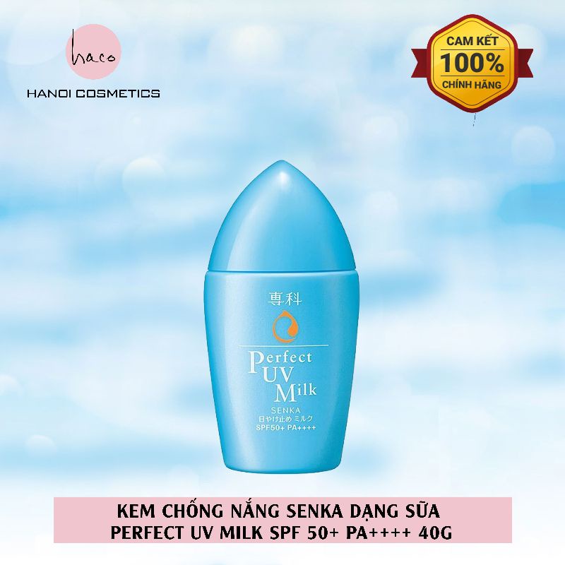 Kem chống nắng dạng sữa Senka Perfect UV Milk SPF 50+, PA++++