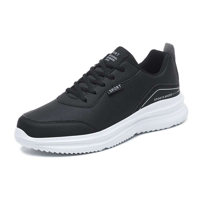 Giày Thể Thao Da Siêu Nhẹ Chống Sốc Chống Thấm Nước Size Lớn 39-48 Cho Nam Tập Chạy Bộ / Tennis