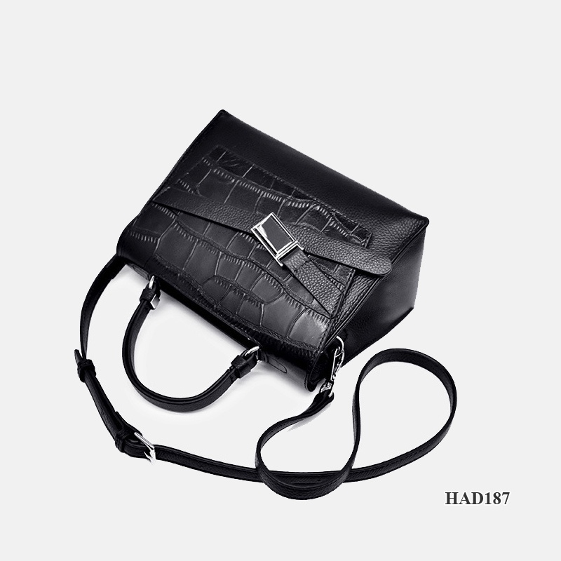 Samdo: Balo kiêm túi xách nữ da thật cao cấp  - Chính hãng Huada - thời trang công sở sang trọng, đi làm đi chơi HAD187