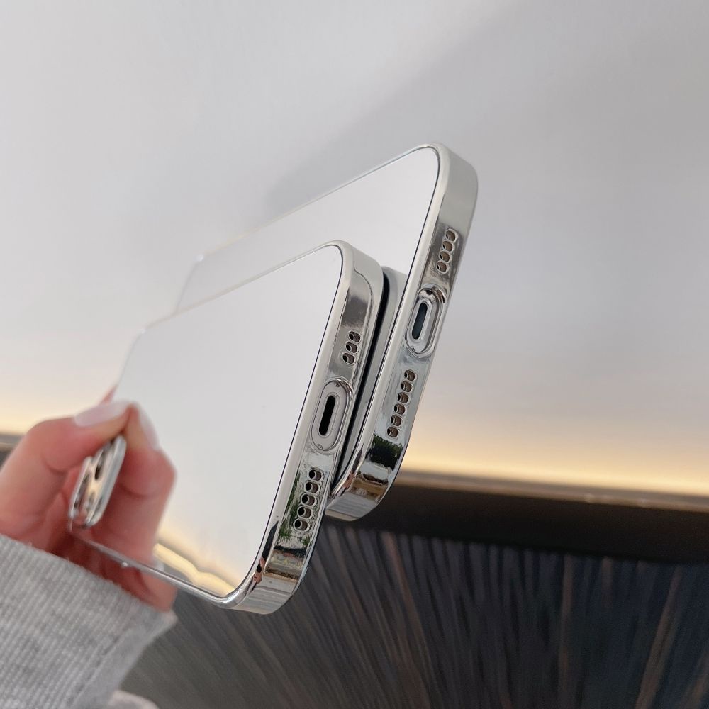 Ốp điện thoại tráng gương mạ điện bạch kim 6D thích hợp cho iPhone 13 13Pro max 12 12Pro max 11 11Pro max X Xsmax