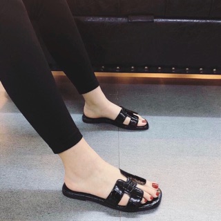 Dép HM bóng da rắn fullbox