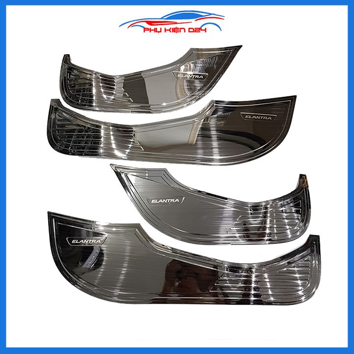 Bộ ốp tapli Elantra 2016-2017-2018-2019-2020-2021-2022 vân Titan chống xước va đập khi mở cửa và làm đẹp xe
