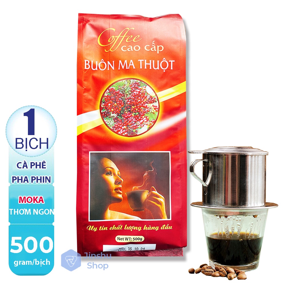 Combo 2 Bịch x 500r cà phê Moka đặc sản Buôn Mê Thuộc thượng hạng pha phin - Tây Nguyên Phát