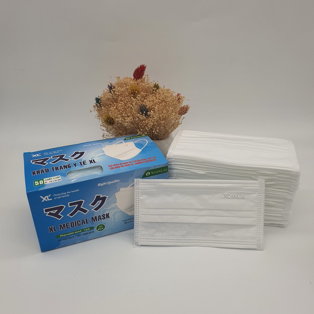 Khẩu trang y tế 3 lớp (Trắng)