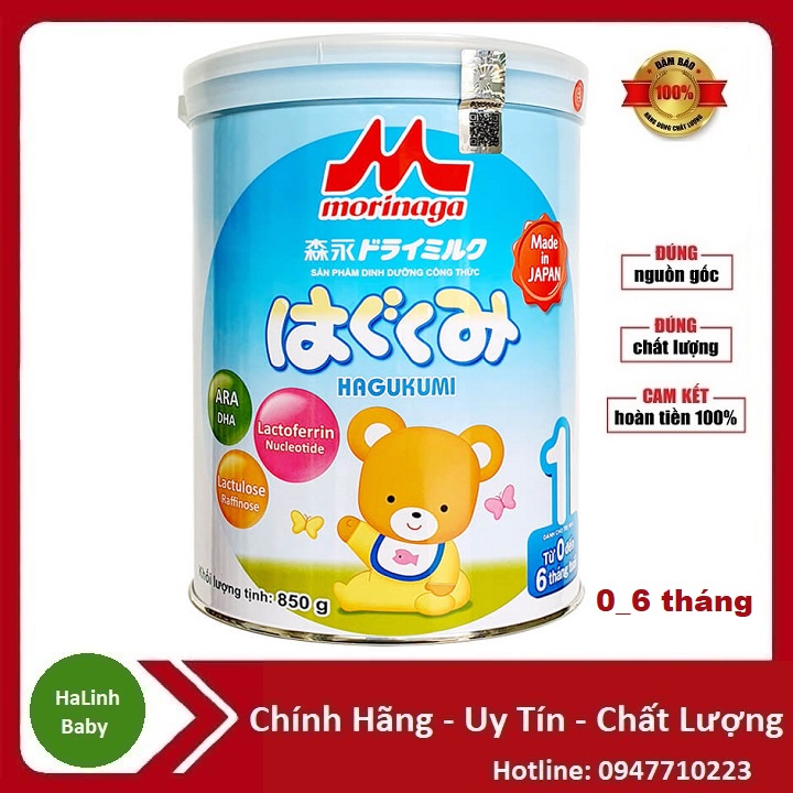 [Date 06/2022] Sữa Bột Morinaga số 1 850g