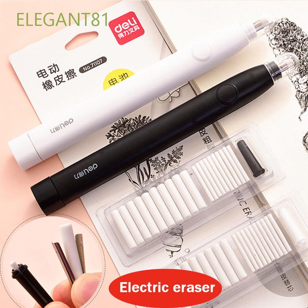 Tẩy bút chì điện tử tự động chất liệu cao su tiện dụng cho học sinh/văn phòng