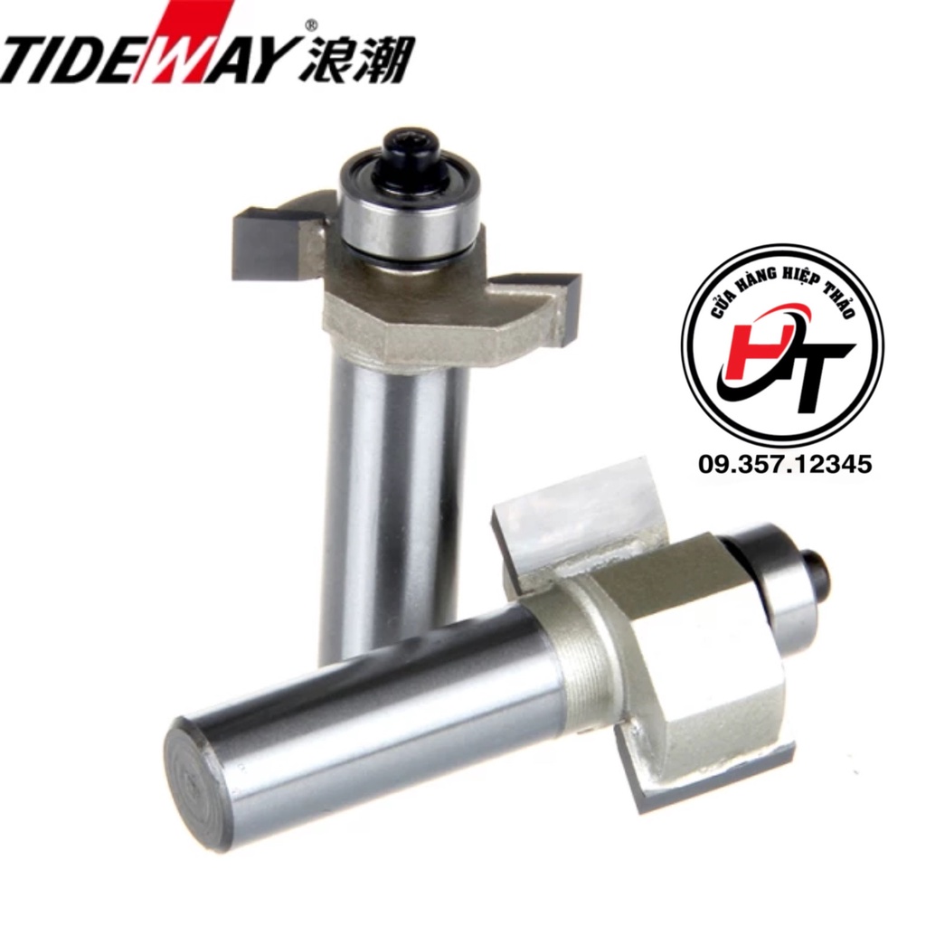 Mũi phay gỗ cuốc rãnh 2 cánh mũi móc ngang TIDEWAY cao cấp MSC-TW