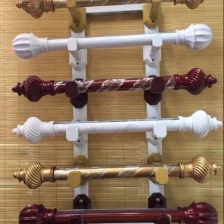 Thanh treo rèm và giá đỡ (vít + nở)  kích thước  dài 1m