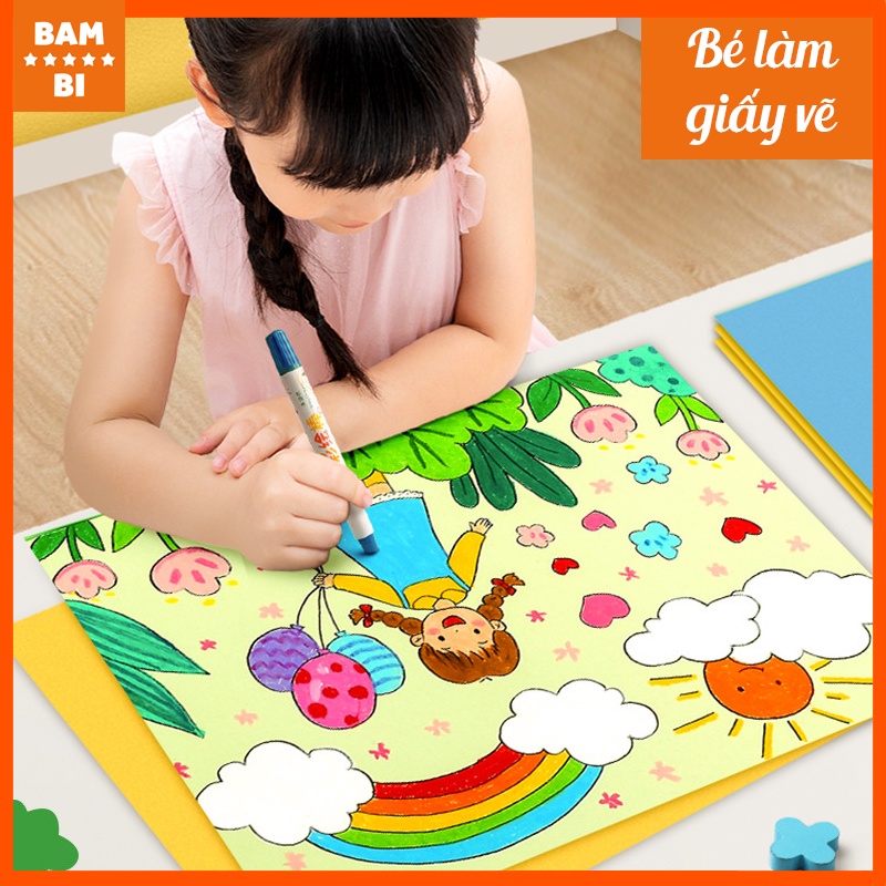 Giấy màu, giấy gấp thủ công, 100 tờ 20 màu