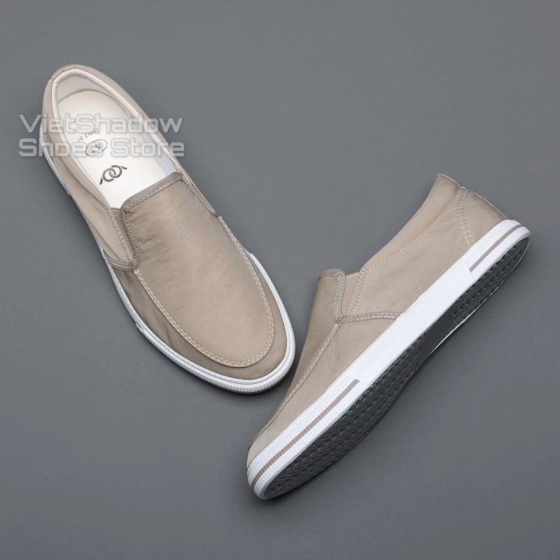 Slip on nam 2020 - Giày lười vải nam cao cấp BAODA - Vải polyester (gió) chống thấm 4 màu tuyệt đẹp - Mã 20062