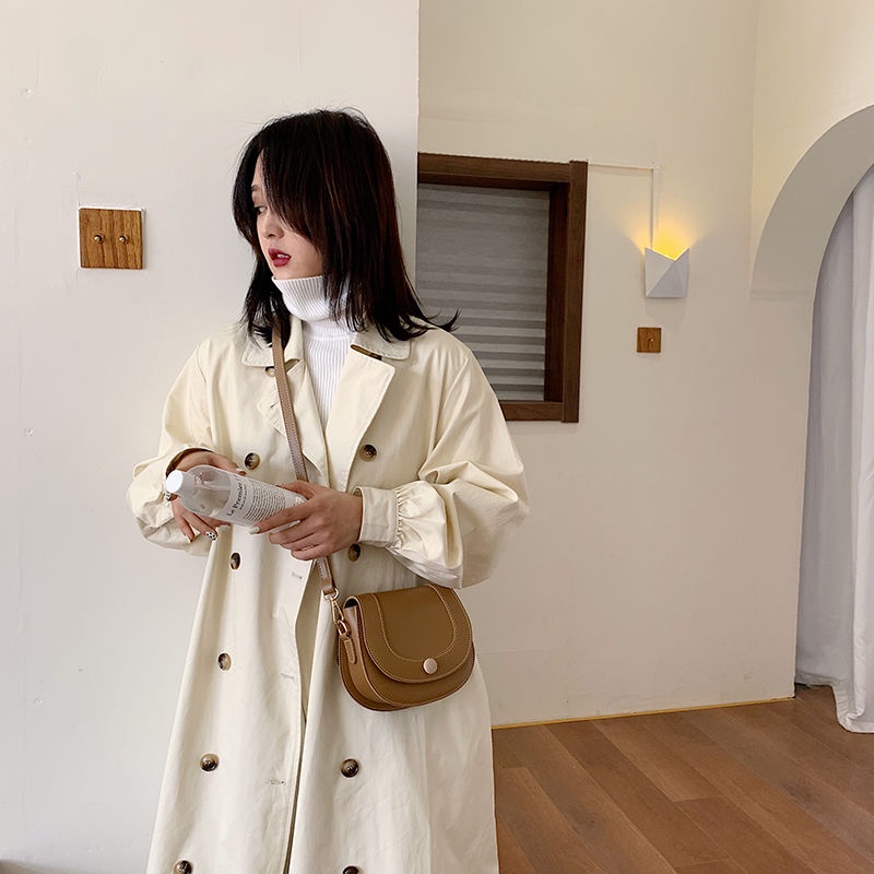 Túi Xách Đeo Chéo Một Bên Vai Tròn Nhỏ Kết Cấu Tuyệt Vời Hợp Thời Trang Cho Nữ