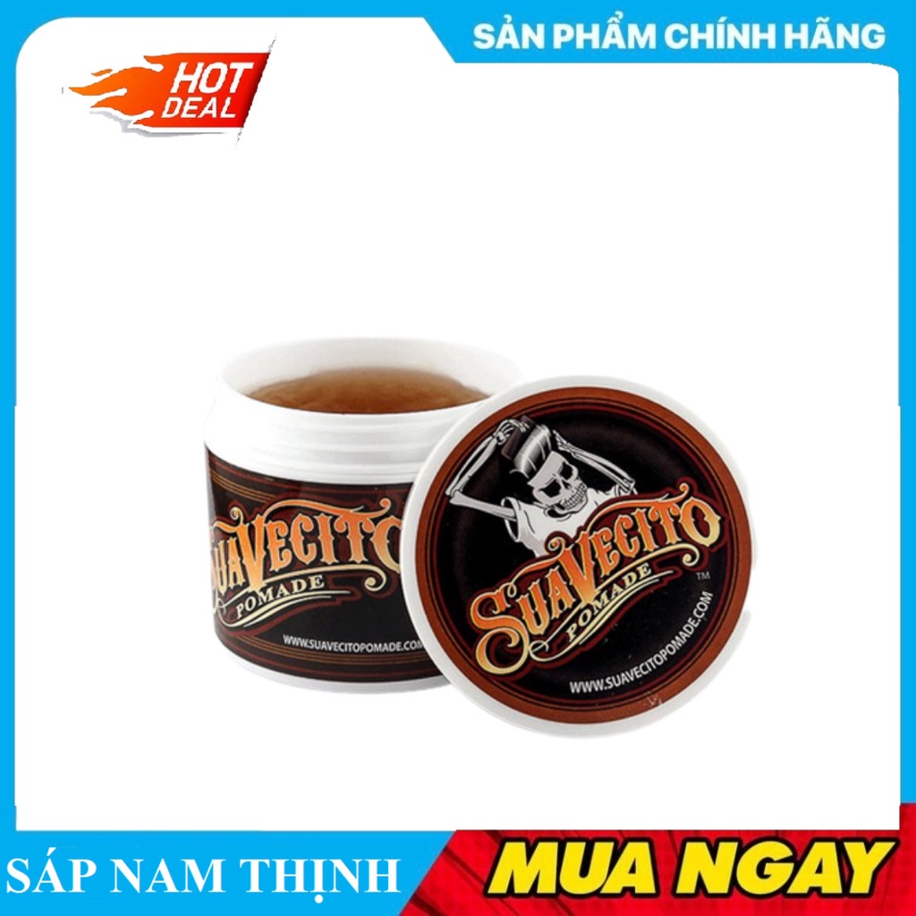 Sáp Vuốt Tóc Suavecito Pomade gốc nước Firme Hold
