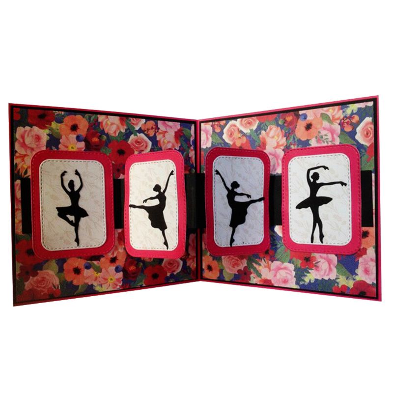 Khuôn Cắt Giấy Kim Loại Hình Vũ Công Ba Lê