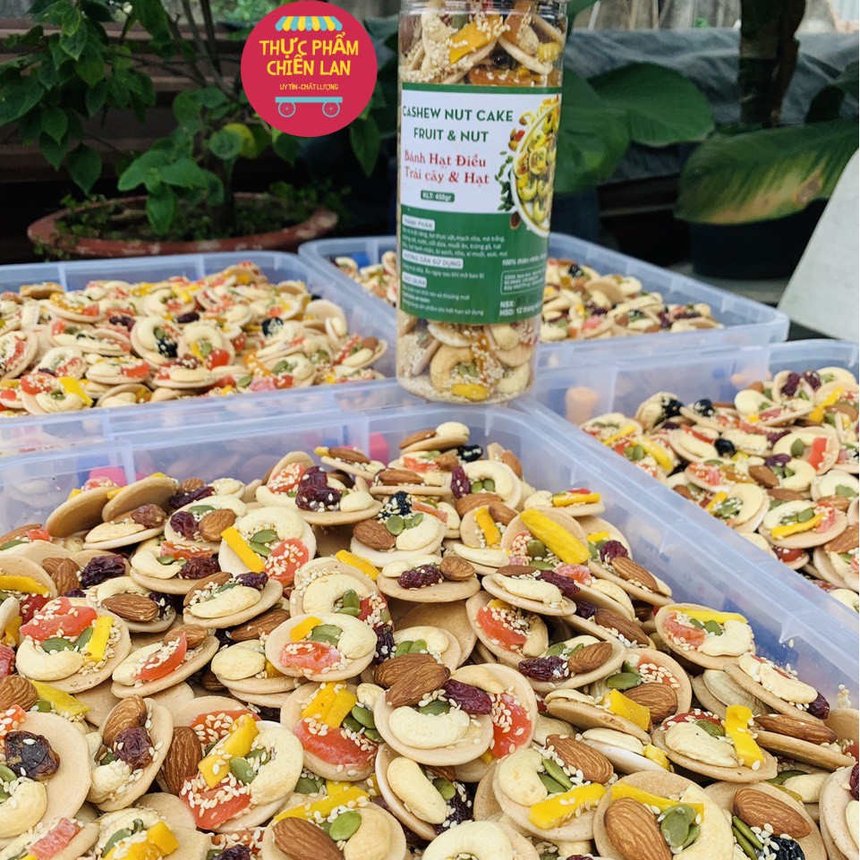 ❤️Bánh Đồng Tiền Hạt Điều Mix Và Trái Cây Ngon Xuất Sắc, Đồ Ăn Vặt Vị Siêu Ngon: Giàu Dinh Dưỡng Hộp 250g, 450g | BigBuy360 - bigbuy360.vn