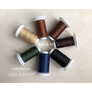 Chỉ sáp size 0.45mm dark green