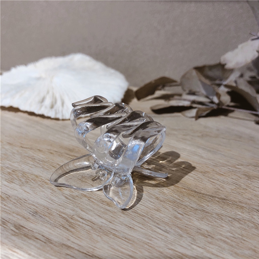 Kẹp Tóc Càng Cua Trong Suốt Hình Bướm