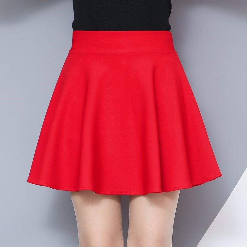 Chân váy xòe xếp nếp mini màu trơn duyên dáng cho nữ | BigBuy360 - bigbuy360.vn