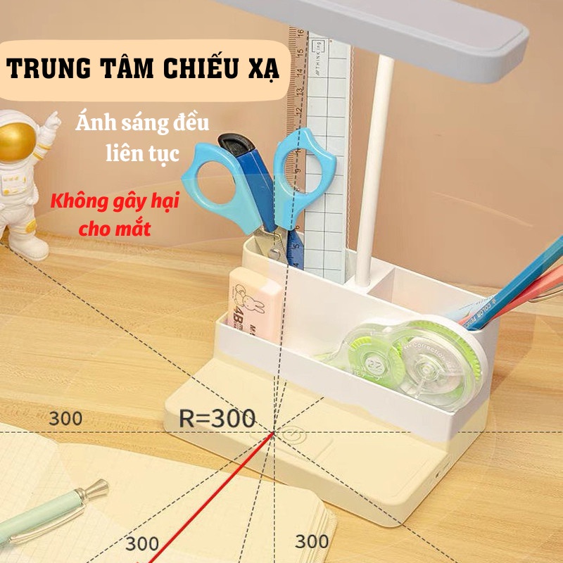 Đèn Bàn Làm Việc Đọc Sách Đèn Học Để Bàn Tích Điện Cảm Ứng 3 Chế Độ Sáng Gia Dụng Thông Minh ASAKI