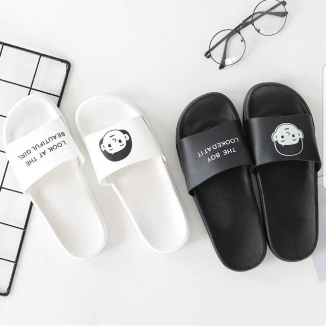Dép Ulzzang Boy Girl giá rẻ siêu êm - size unisex (TĂNG 1 SIZE)