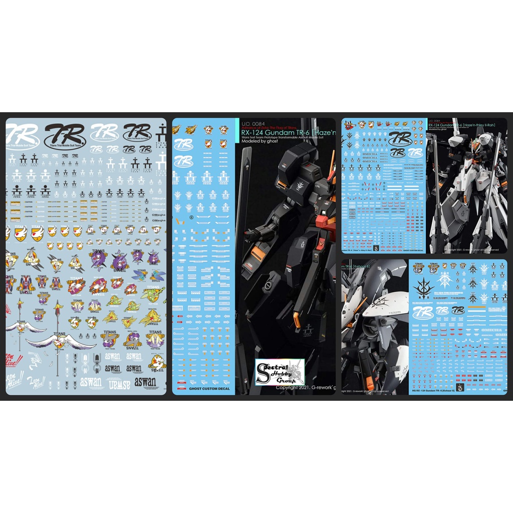 Decal nước dán mô hình Gundam Titans AOZ TR6 Titan TR-6 - Water sticker