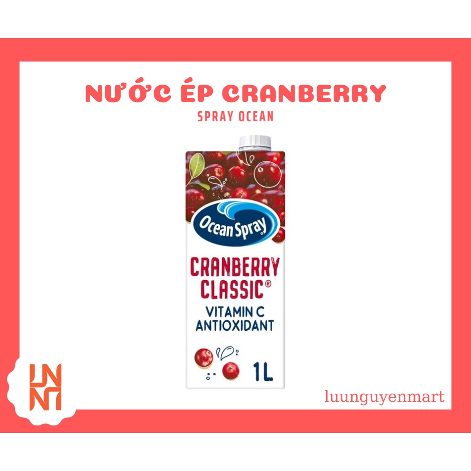 Nước ép Nam Việt Quất Cranberry Juice Hiệu Ocean Spray 1L