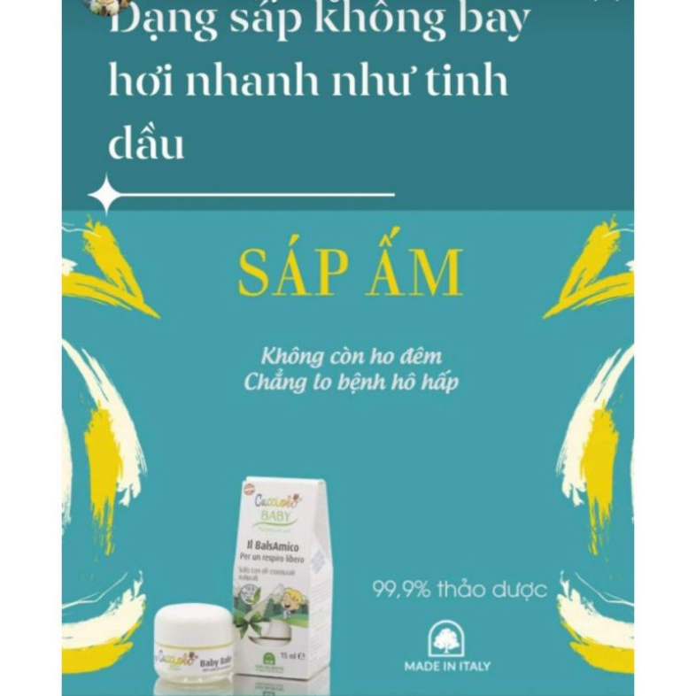 Sáp giữ ấm Baby Balm Cucciolo - phòng ngừa các bệnh về đường hô hấp