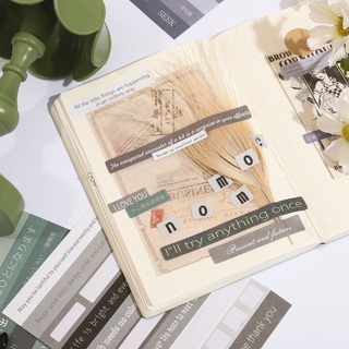 D24 Set 3 tấm sticker chữ trang trí Bullet Journal
