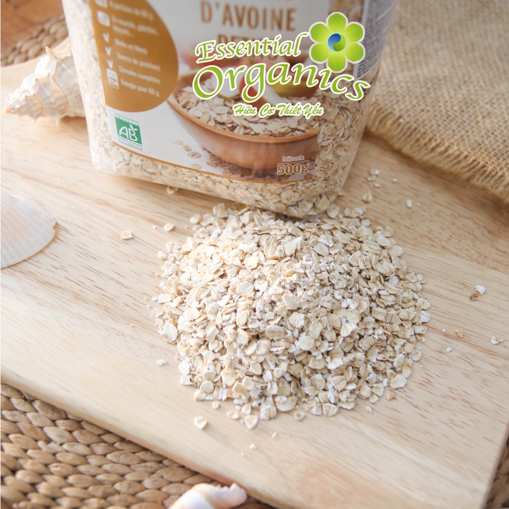 Yến mạch hữu cơ cán dẹp organic rolled oats Markal 500g - Ngũ cốc yến mạch giảm cân cho mẹ, ăn dặm cho bé