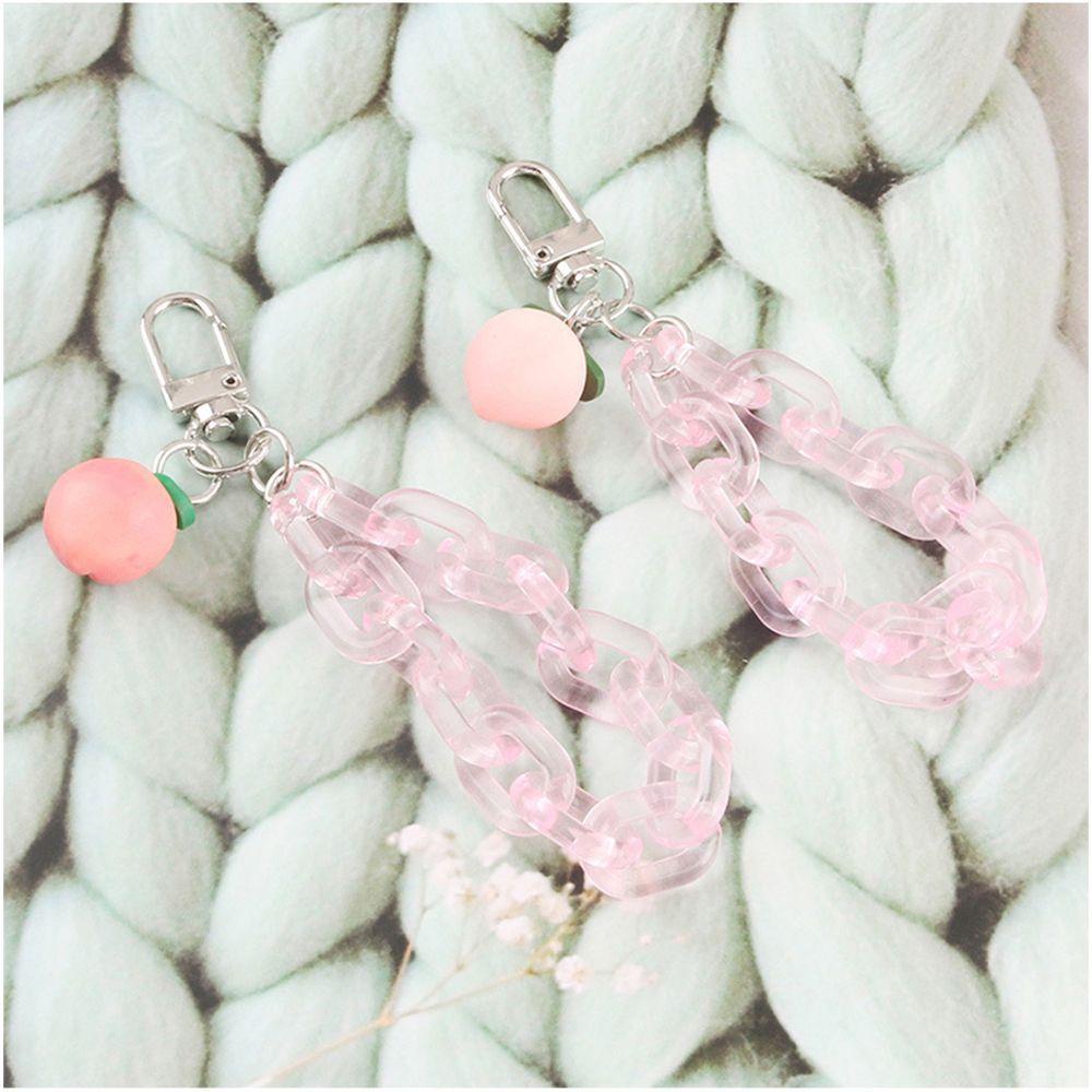 Dây Móc Khóa Hình Quả Đào Xinh Xắn Charms