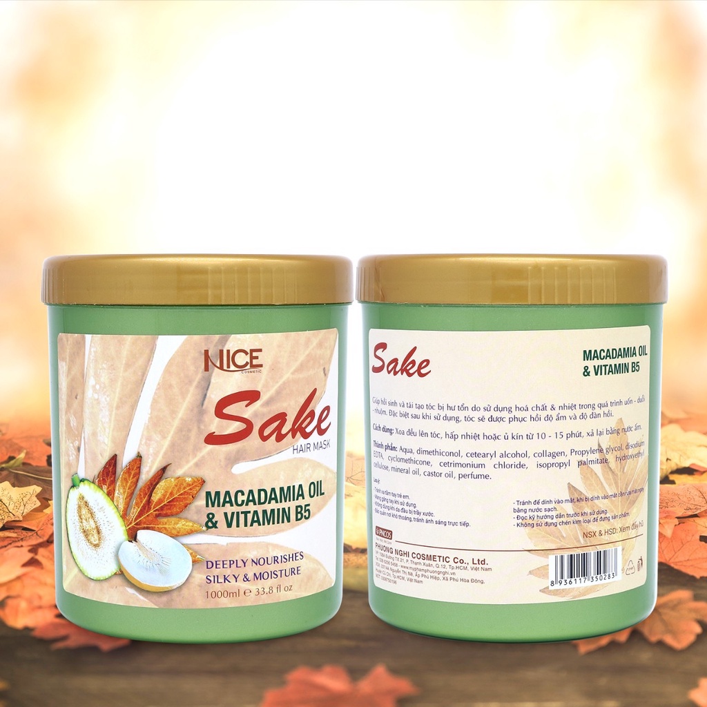 Hấp ủ tóc Hương Sake Nice 1000ml