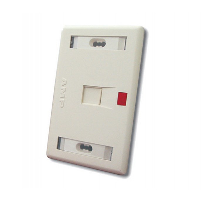 Mặt nạ AMP 1 port cho cáp Cat5e & Cat6 (CommScope) 272368-1