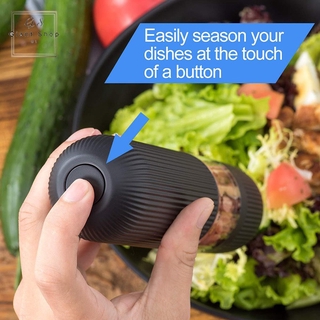 Kitchen Electric Pepper Grinder Battery Powered Salt or Pepper Automatic Grinder with LED Light