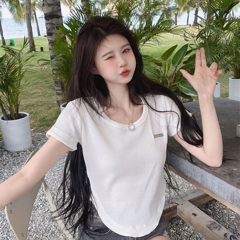 Áo Thun NgắN Tay Cổ Chữ U Cho Nữ JL-TX-457