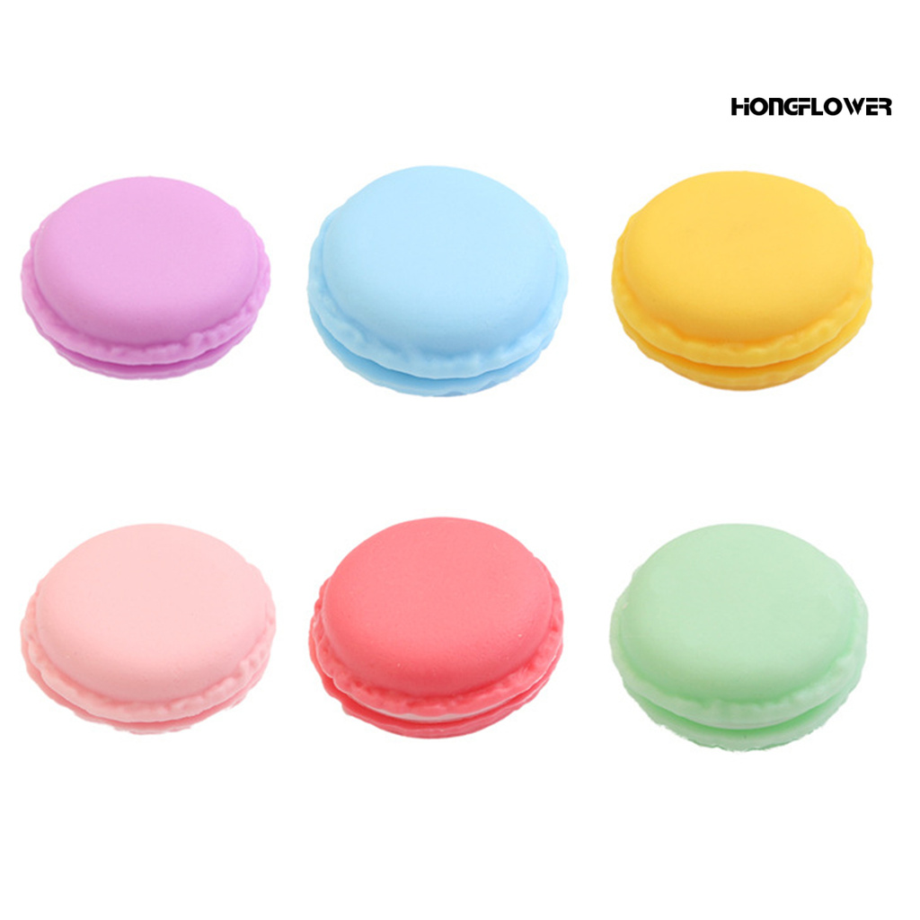 HF♥ Macaroon Shape Diamond Painting Clay Container Wax Storage Case with Glue Mud