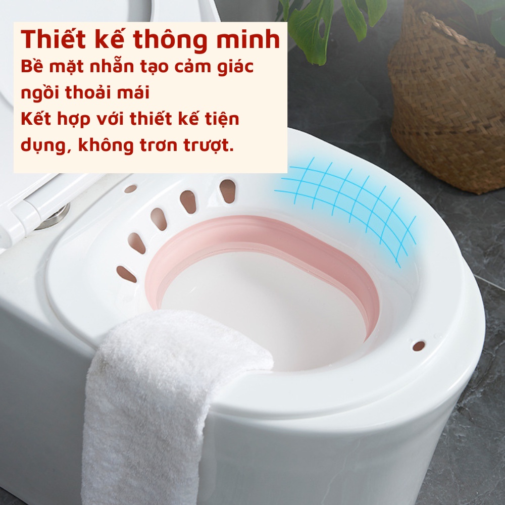 Chậu rửa và xông vùng kín kèm vòi xịt dùng vệ sinh cho phụ nữ mang thai và sau sinh hàng loại 1