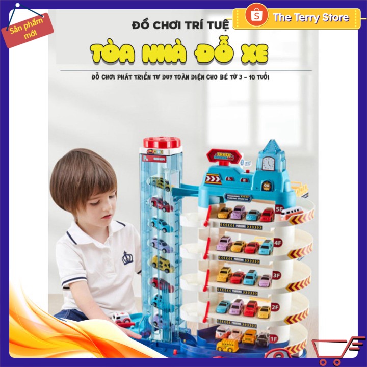 ✴️ Đồ chơi tòa nhà đỗ xe trí tuệ 5 tầng (Dành cho lứa từ 3- 6 tuổi)