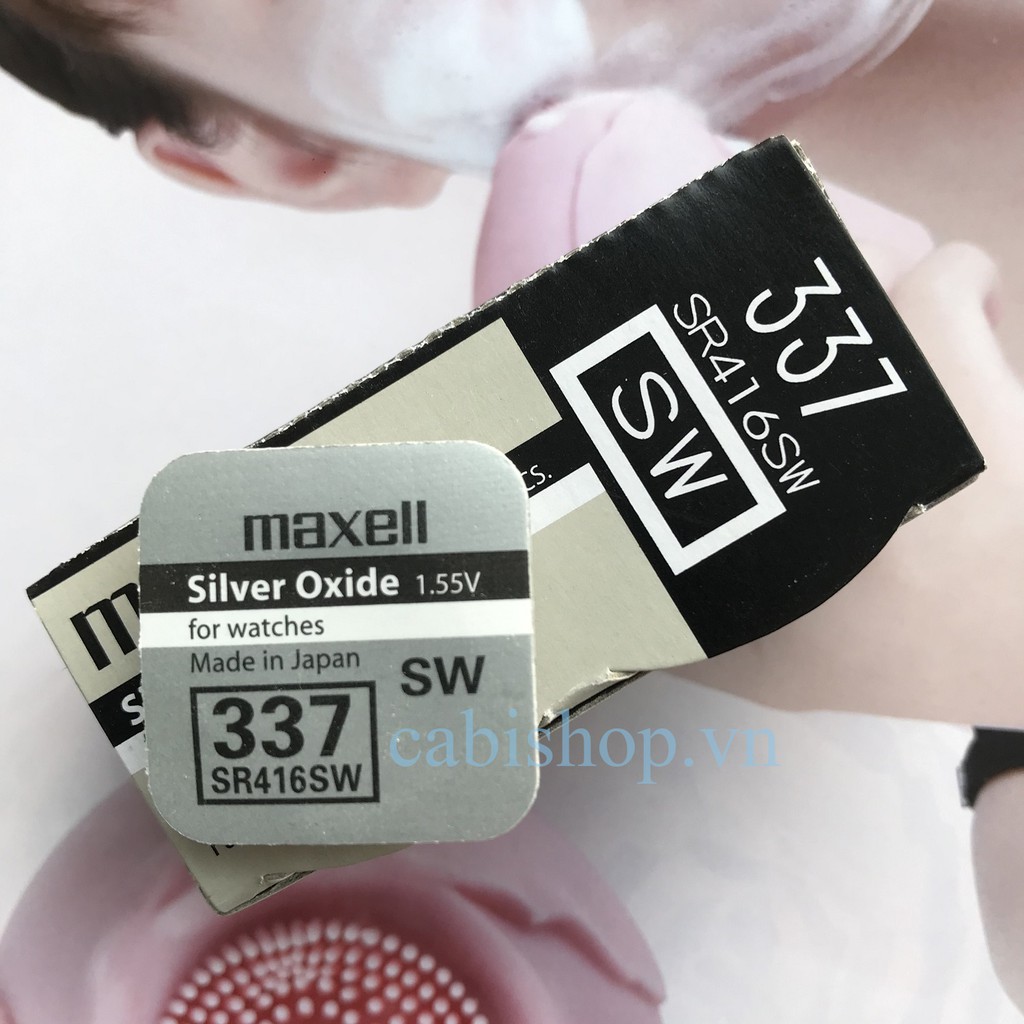 Pin Maxell SR416SW - SR416 - 416 - 337 - Pin Đồng Hồ Đeo Tay Siêu Nhỏ - Chính Hãng