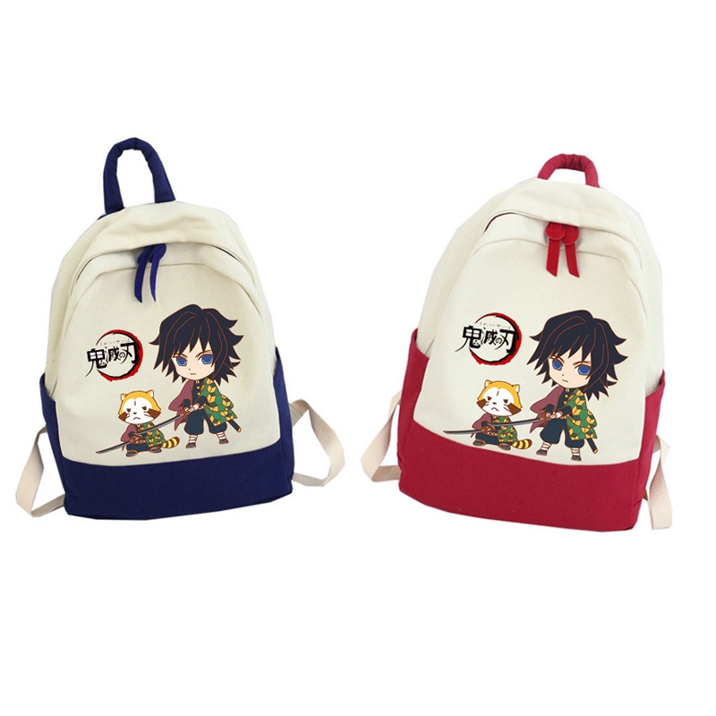 Balo canvas đi học in hình Anime Demon Slayer Kimetsu No Yaiba