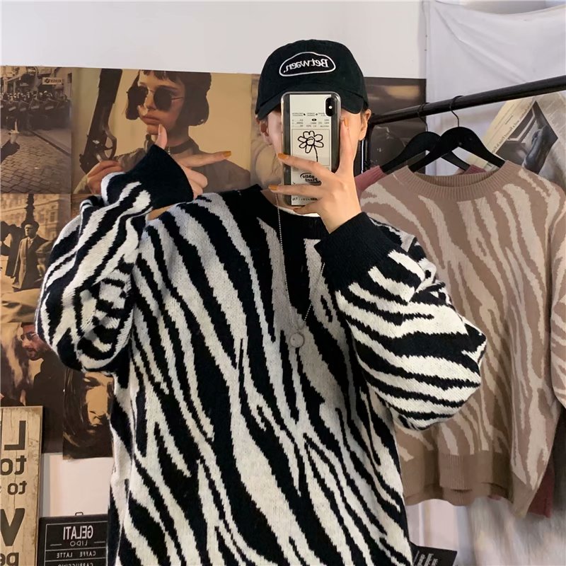 Áo len họa tiết kẻ sọc tay dài thời trang dành cho nam (3 màu sắc)