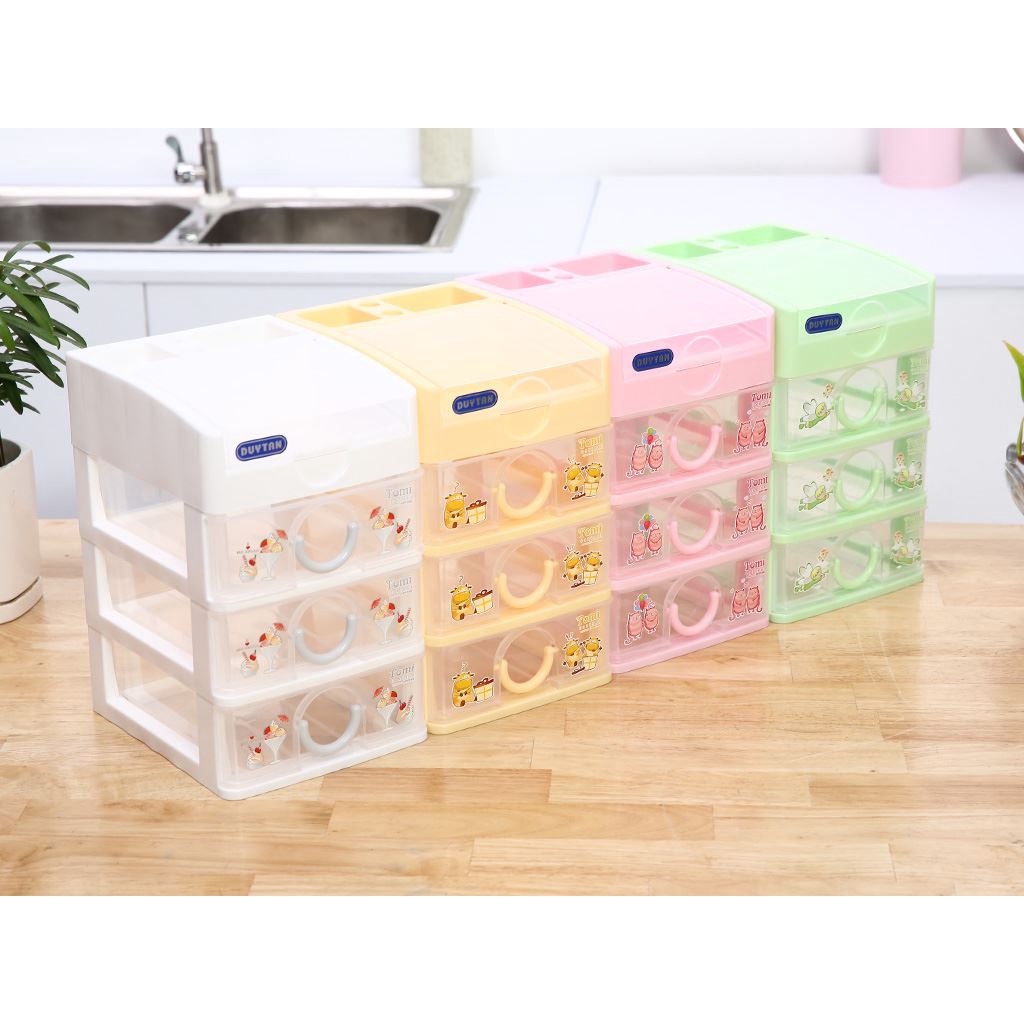 Tủ nhựa nhỏ 4 ngăn Duy Tân Tomi 15.5 x 19 x 25cm (nhiều màu ) nhựa cao cấp, có độ bền và khả năng chịu lực tốt