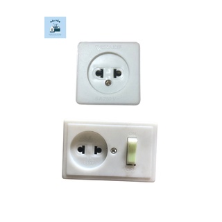 Ổ cắm đơn, đơn kèm công tắc - vinakip - hàng chính hãng - giá rẻ - 6a - 250v