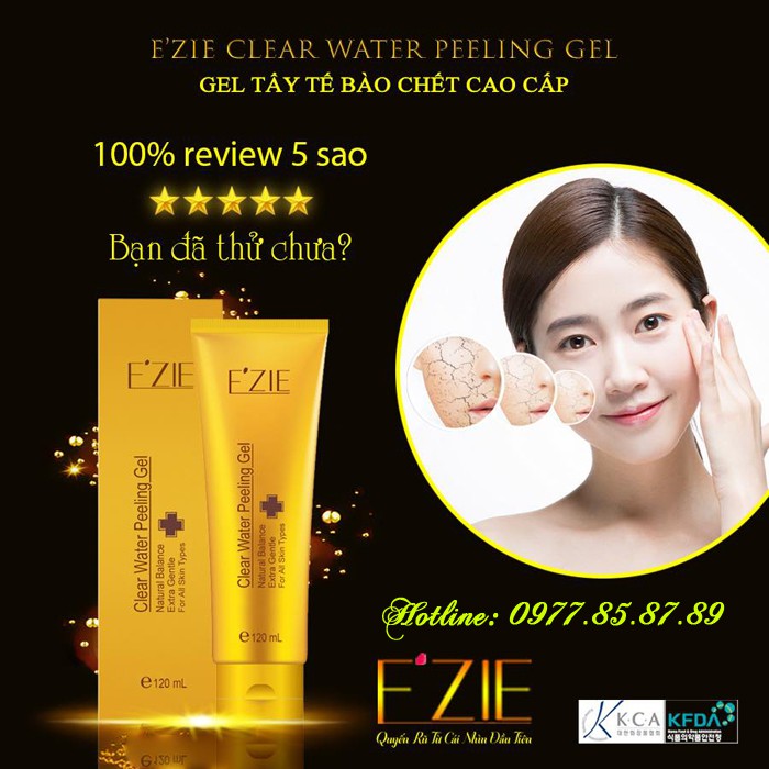 Gel tẩy tế bào chết cao cấp E'ZIE Hàn Quốc (120ml)