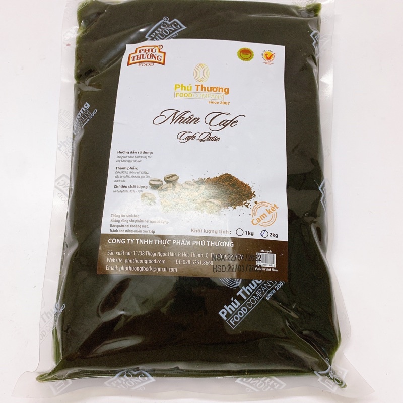 Nhân bánh trung thu Phú Thương loại 1kg và 2kg