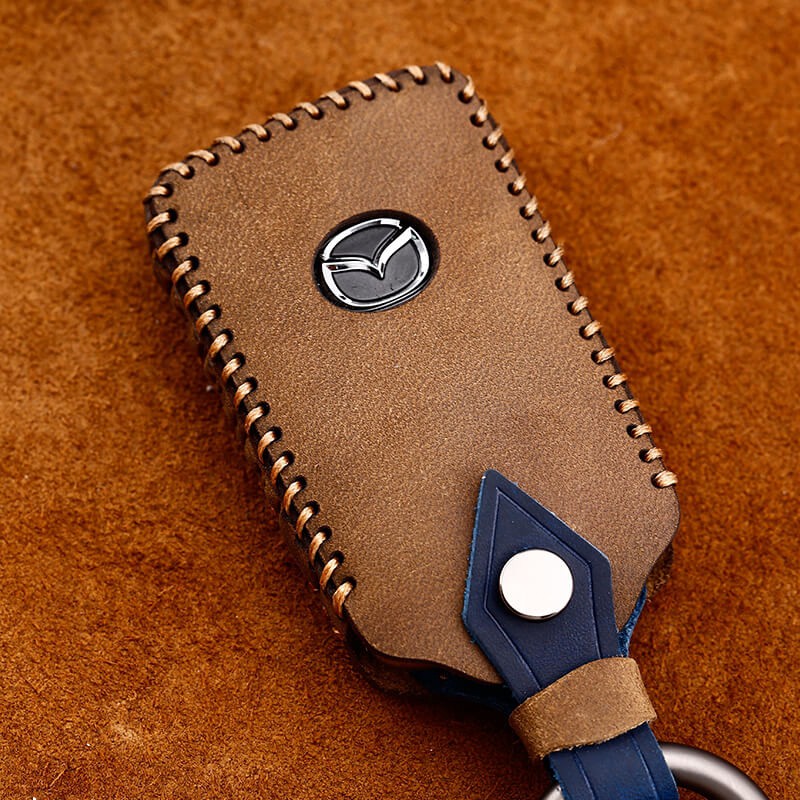 Vỏ Bọc Bằng Da Cho Chìa Khóa Xe Hơi 3 Nút Mazda 3 Cx30 Chất Lượng Cao