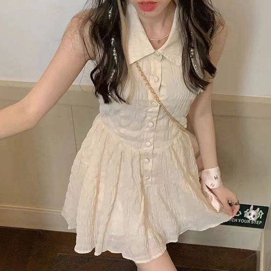 Đầm Ngắn Hai Dây Ôm Eo Thời Trang Năm Mới Dành Cho Nữ