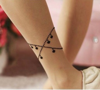 Quần Tất Tattoo Xăm lắc chân