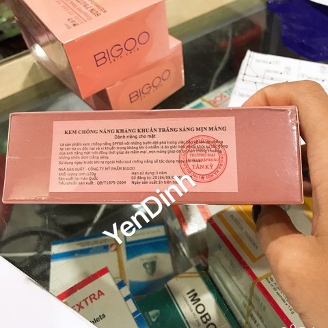 Kem chống nắng BIGOO Sun ProtectionSPF 60+++