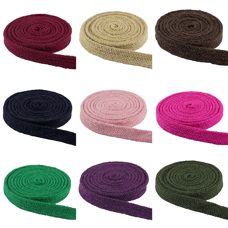 Cuộn dây thừng cotton nhiều màu 1cm dùng trang trí thủ công DIY #50