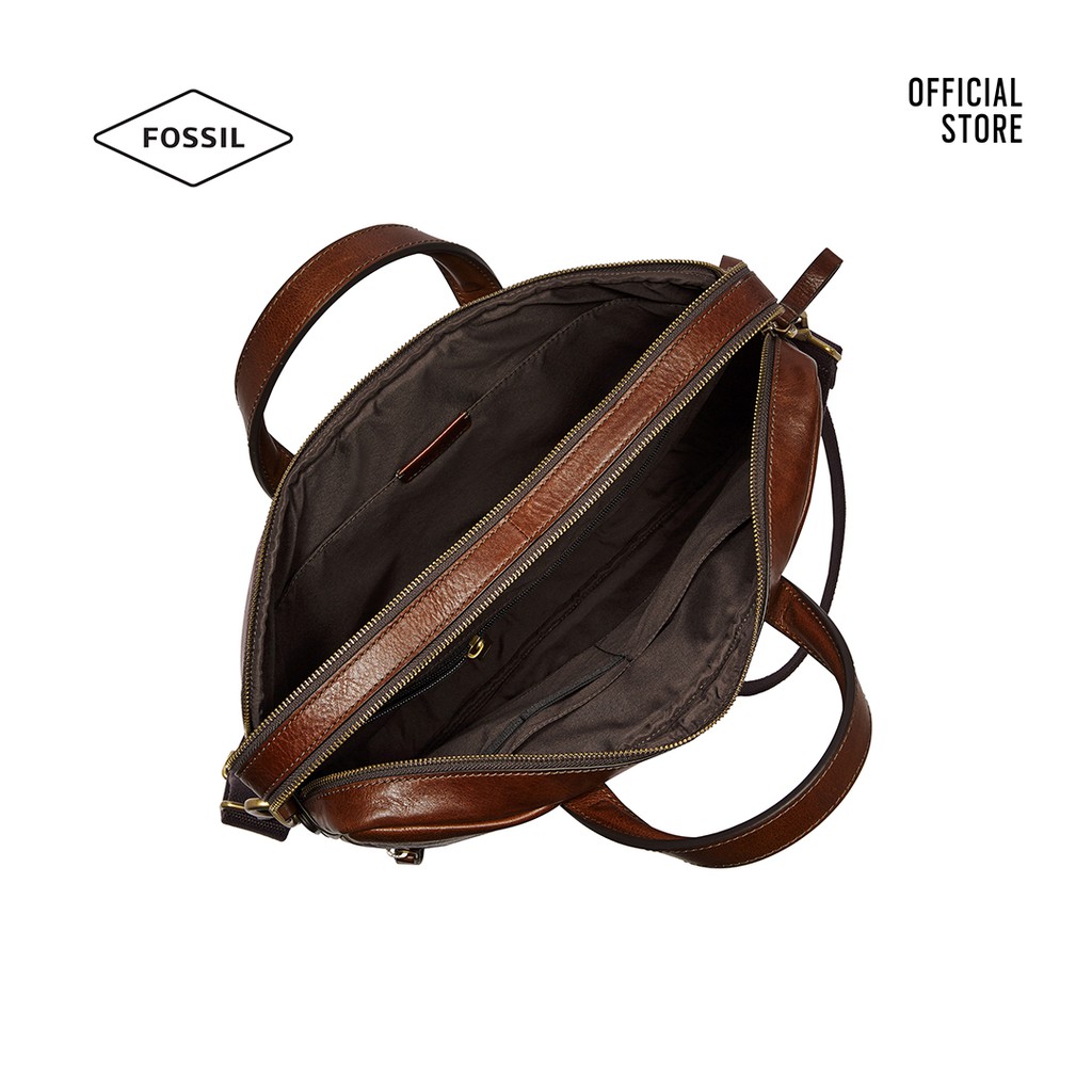 Túi đeo chéo nam Fossil Haskell Messenger Bag MBG9456222 - màu nâu