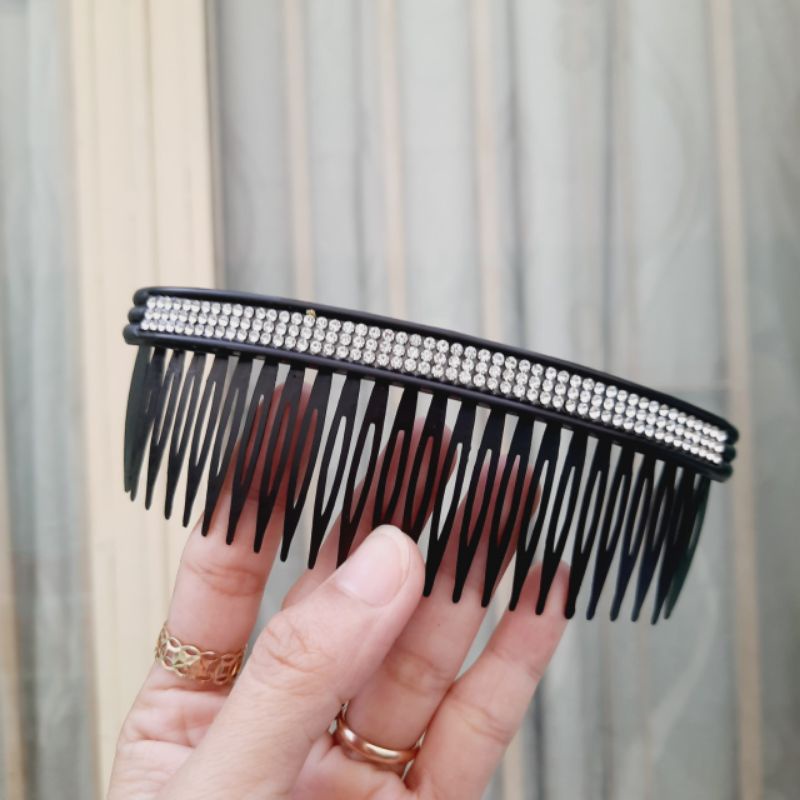 Lược cài tóc đính soàn 3 hàng (Ảnh thật)